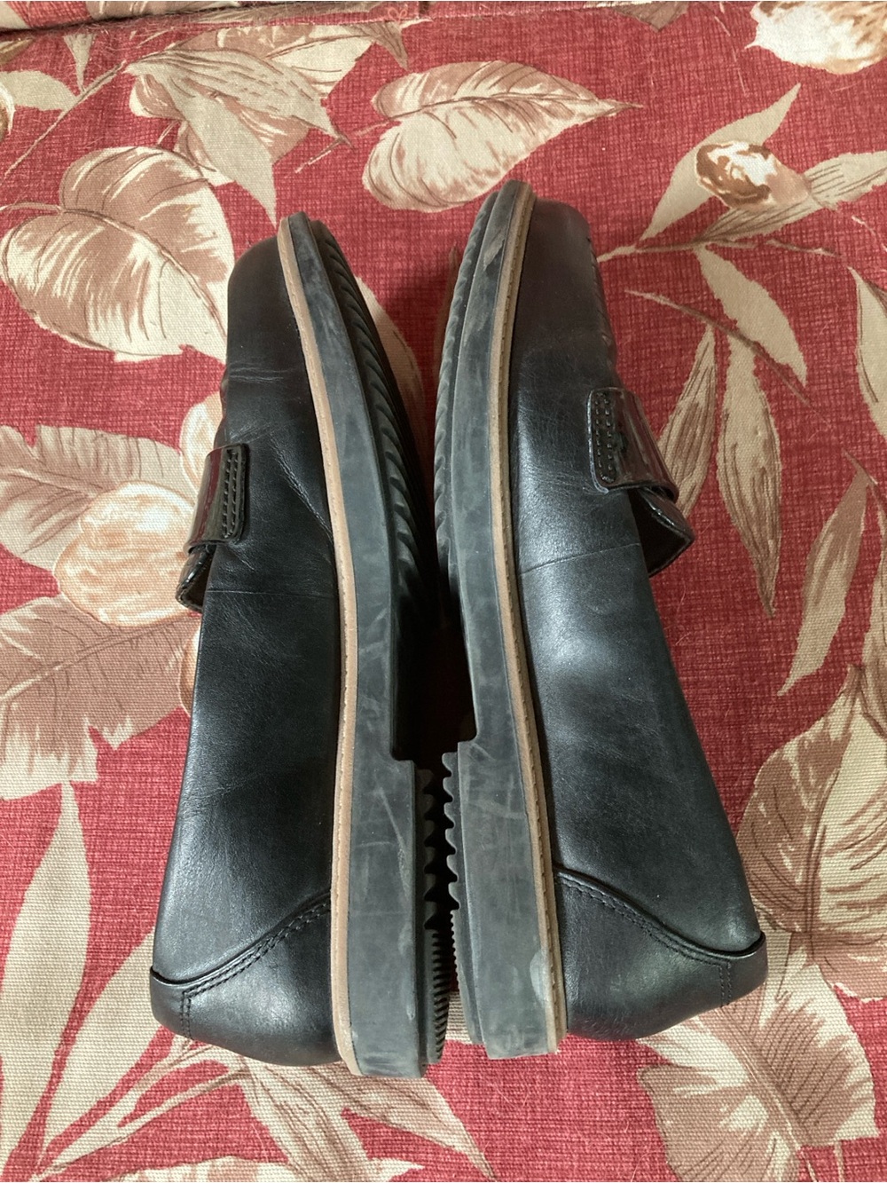 Clarks Size 7.5 Raisie Arlie black slip on leather loafers - Picture 6 of 12